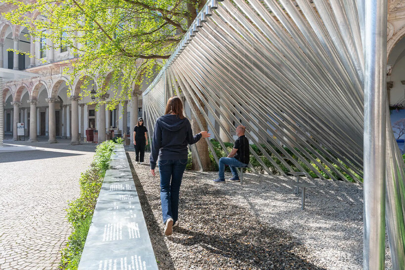 BIG's interactive water installation reveals power of roca connect at milan design week 2025