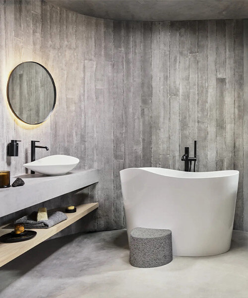 roca expands ohtake collection with sculptural basins and japanese-inspired bathtub