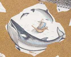 roman-style mosaic by jeremy deller recalls scarborough’s marine life and ancient past