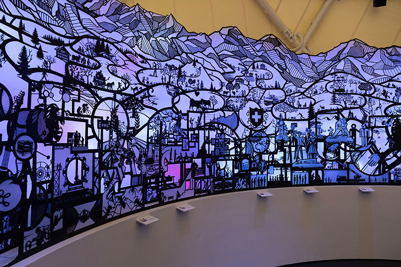 spherical swiss pavilion at expo 2025 osaka draws from floating bubbles