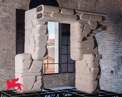 3D printed marble dust installation looks into regenerative materials at the venice biennale