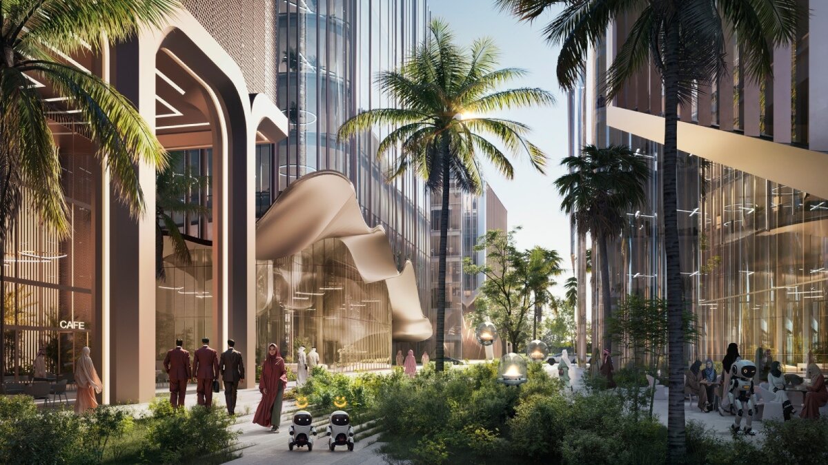 HWKN's commercial masterplan in sharjah is the UAE's first AI-planned district
