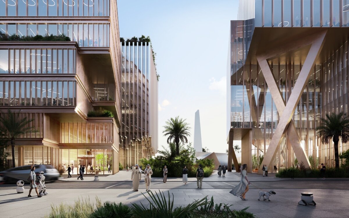 HWKN's commercial masterplan in sharjah is the UAE's first AI-planned district