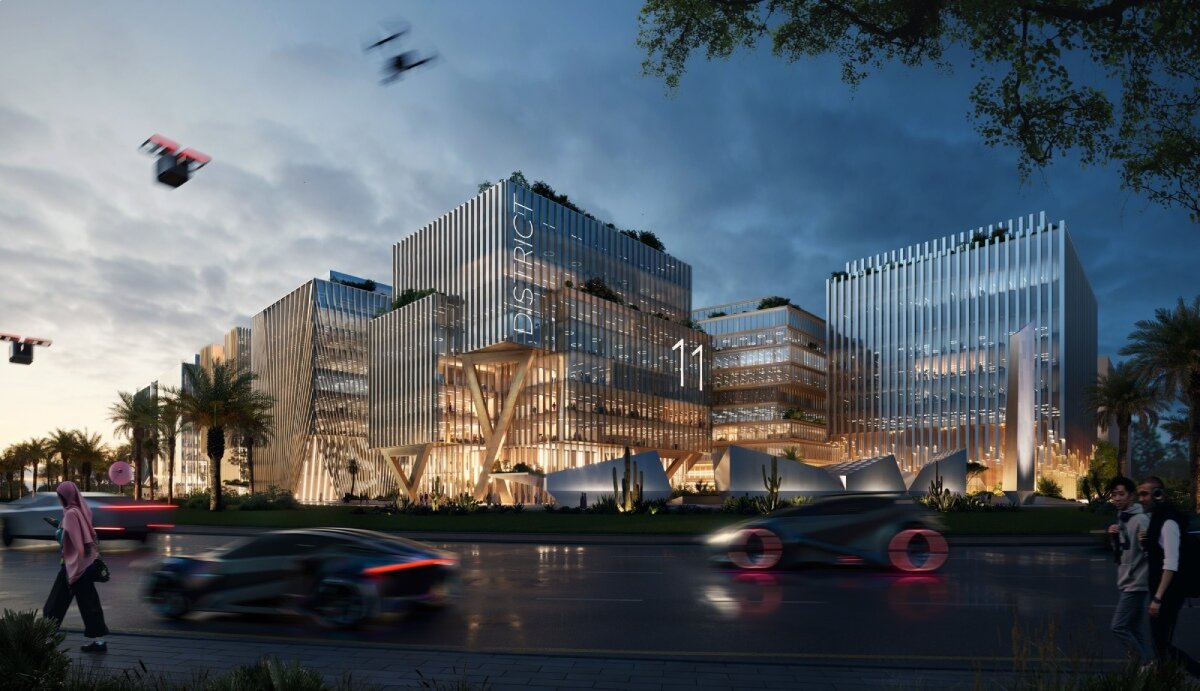 HWKN's commercial masterplan in sharjah is the UAE's first AI-planned district