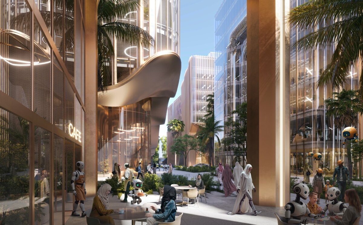 HWKN's commercial masterplan in sharjah is the UAE's first AI-planned district
