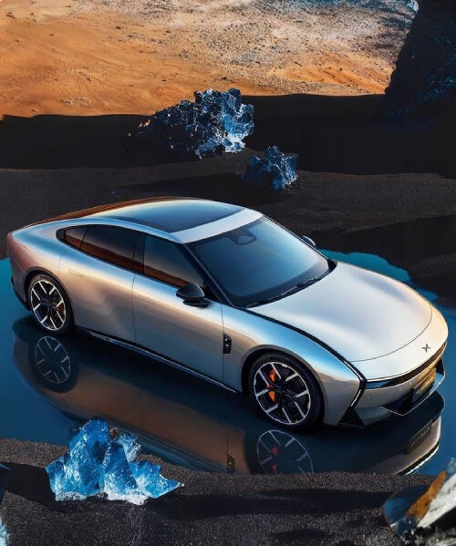 Xpeng P7 rolls out as electric sports sedan with sculpted rear and driving mode by AI