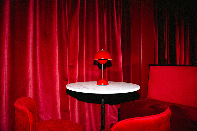 aluminum bar installation anchors 'central' café reopening in cologne by gathering gallery