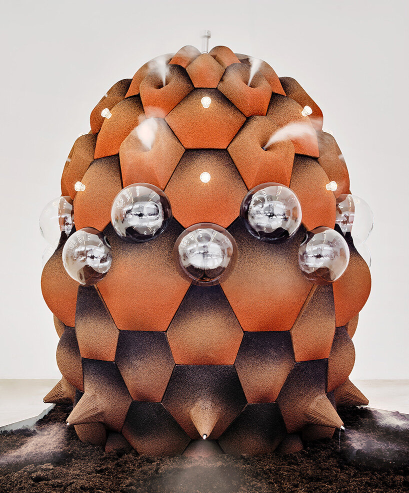 bacteria metabolize toxicity in andrés jaque's cork transspecies palace at triennale milano