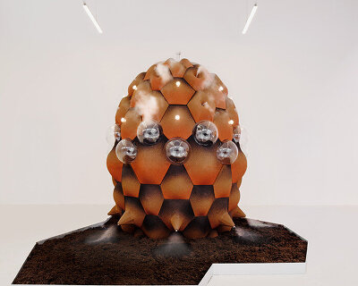 andrés jaque builds cork-clad palace for bacteria at triennale milano 2025