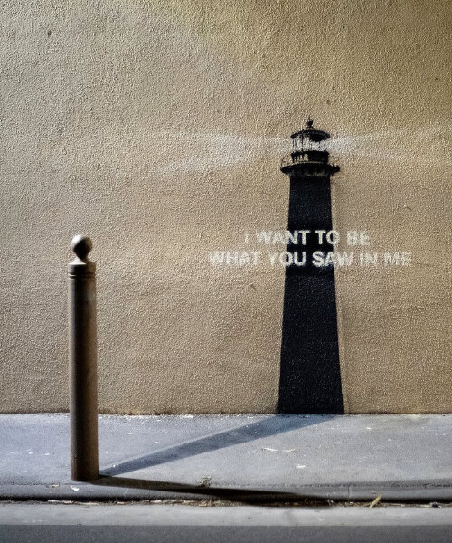 banksy returns with a sentimental lighthouse mural in an 'unknown' location