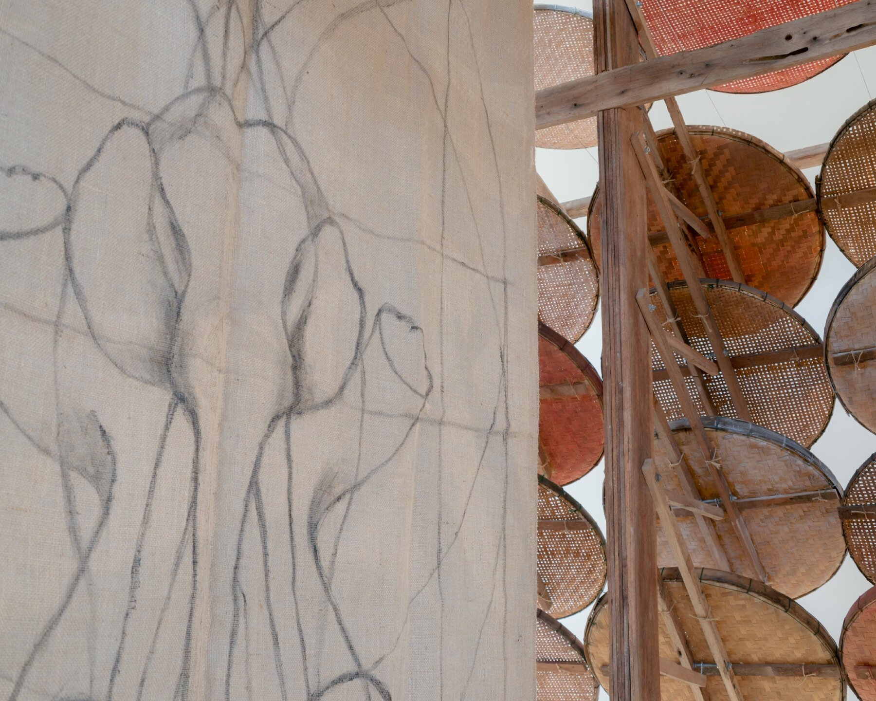 boonserm premthada upcycles thai rice barns for elephant food shelter at triennale milano