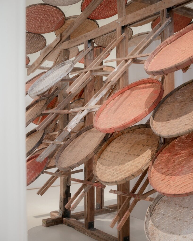 boonserm premthada upcycles thai rice barns for elephant food shelter at triennale milano