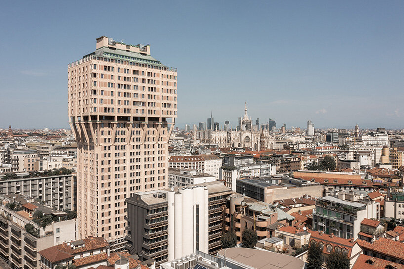 brutalist landmark torre velasca reopens in milan as mixed-use tower with public piazza