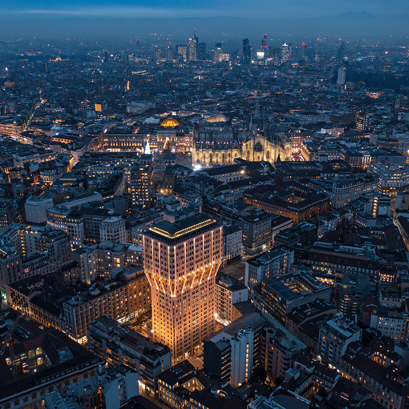brutalist landmark torre velasca reopens in milan as mixed-use tower with public piazza