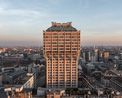 brutalist landmark torre velasca reopens in milan as mixed-use tower with public piazza