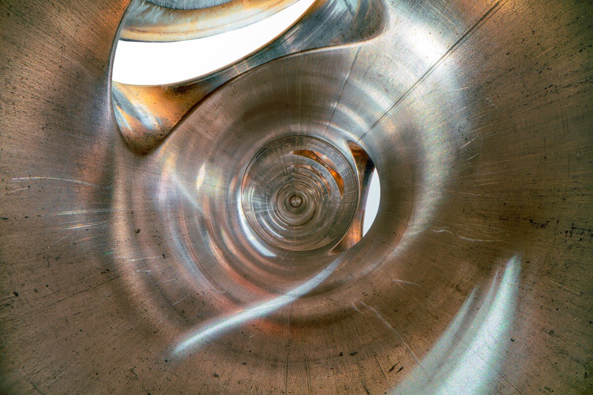 charles brooks captures vaulted, shaded spaces inside historic musical instruments