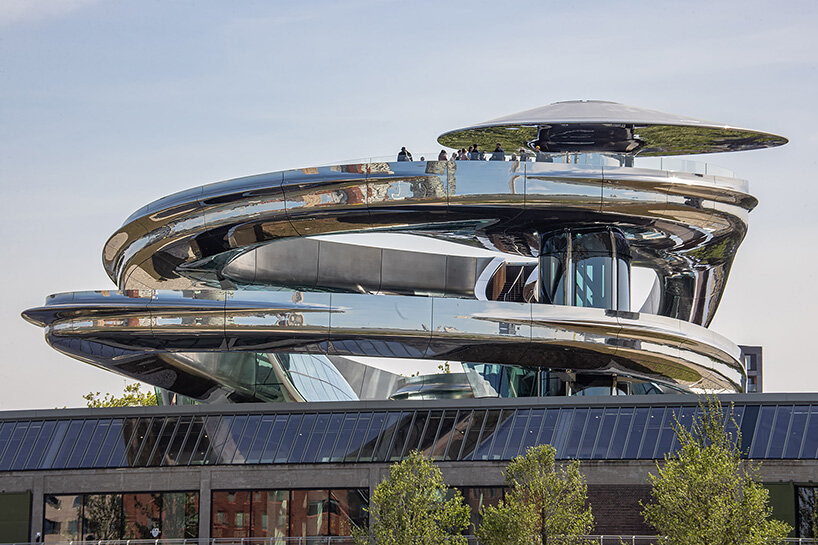 a closer look at MAD's steel tornado at the fenix museum through the lens of danica o. kus