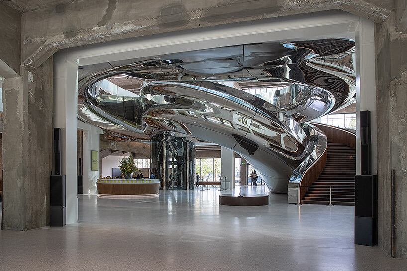 a closer look at MAD's steel tornado at the fenix museum through the lens of danica o. kus