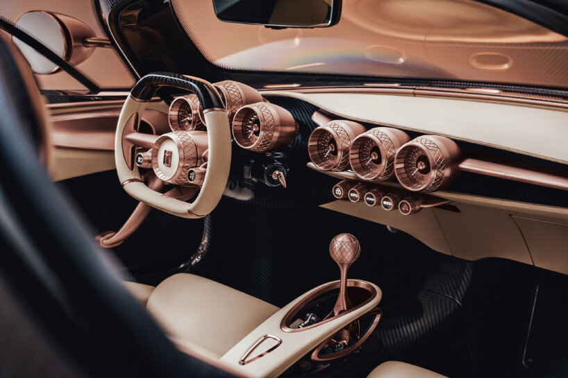 there are no digital screens; instead, there are analog dials