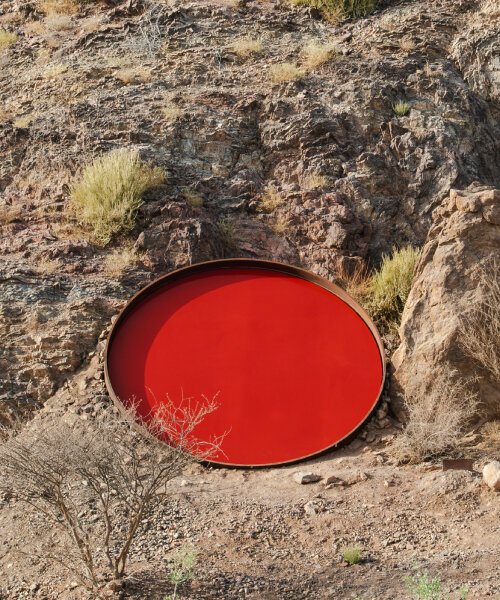 five metallic discs carve shaikha al mazrou's contemplative sculpture trail in UAE mountains
