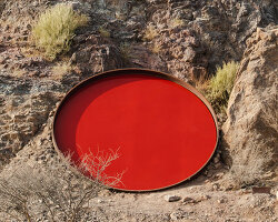 five metallic discs carve shaikha al mazrou's contemplative sculpture trail in UAE mountains
