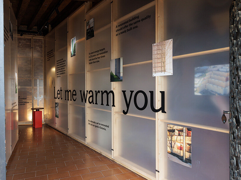 estonian pavilion wraps historic palazzetto in insulation for venice architecture biennale 2025