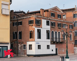 estonian pavilion wraps historic palazzetto in insulation for venice architecture biennale 2025