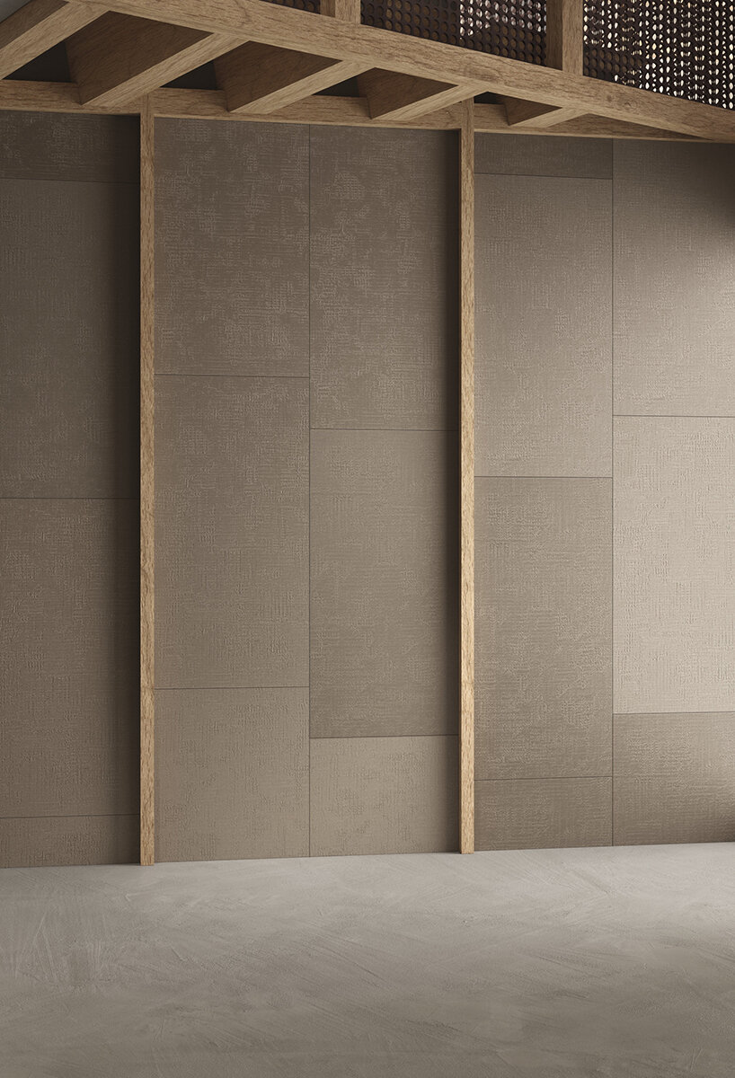 fiandre lifts the curtain on tribute100 ceramic collection composed of recycled fragments