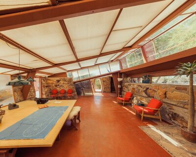 franck bohbot captures frank lloyd wright's taliesin west in the arizona desert