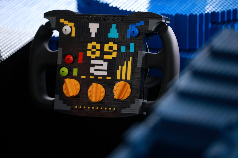 view of the steering wheel