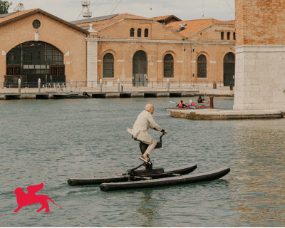 norman foster and porsche unveil glimmering kinetic gateway to venice's waterways