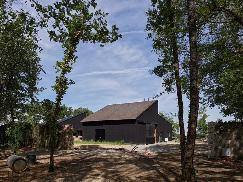 guinee*potin's agro-ecological park revives french site through timber and translucent skins