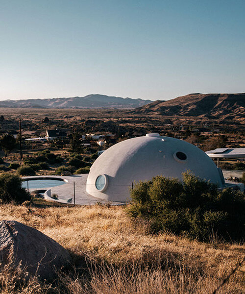 HATA dome explores 'future primitive' design through monolithic architecture in california