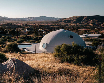 HATA dome explores 'future primitive' design through monolithic architecture in california
