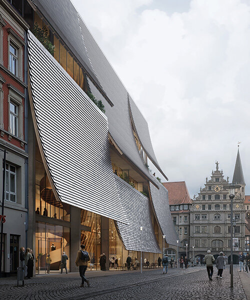 ADEPT to transform german warehouse into 'haus der musik' with sculpted new facade