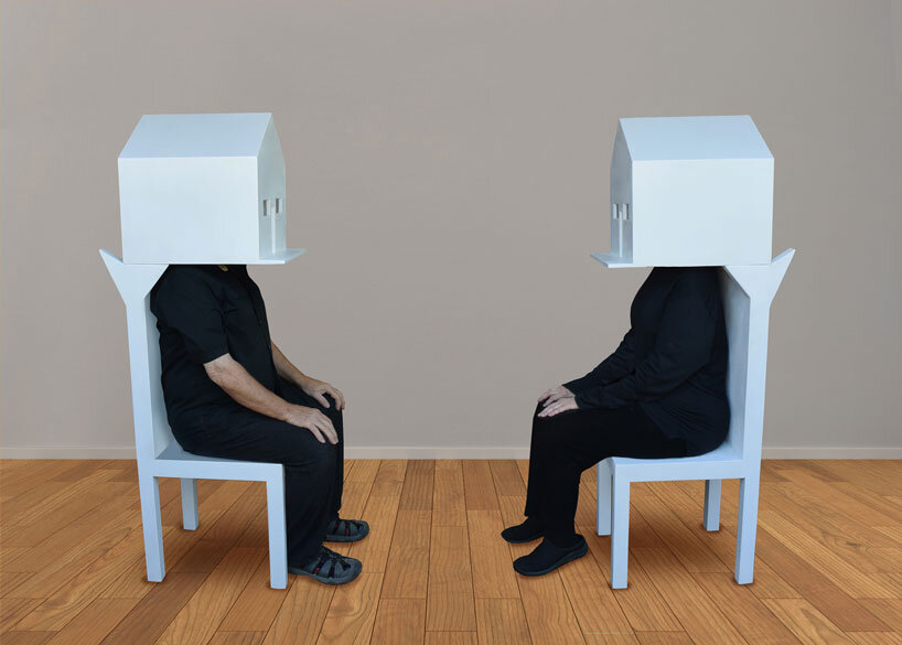 michael jantzen's sculptural chair shapes tiny house shelter for your head