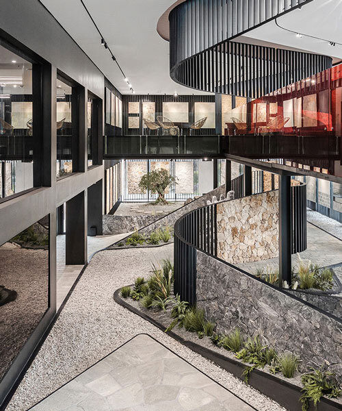 KAAF designs akrolithos' new headquarters and showroom in greece