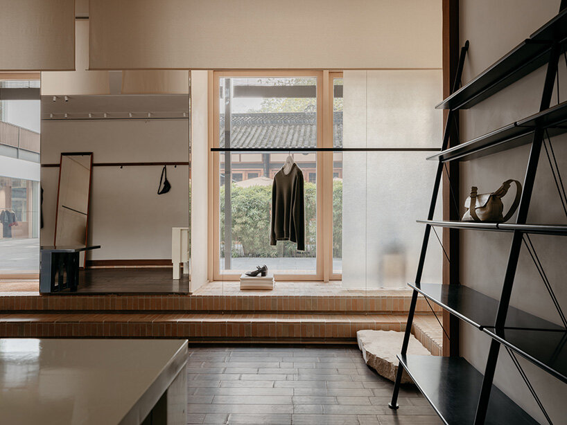lemaire's first boutique in china by F.O.G. architecture fuses tranquility with cultural heritage