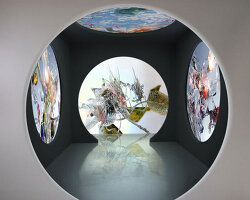 load gallery's immersive 360-degree setup showcases digital art exhibition in barcelona