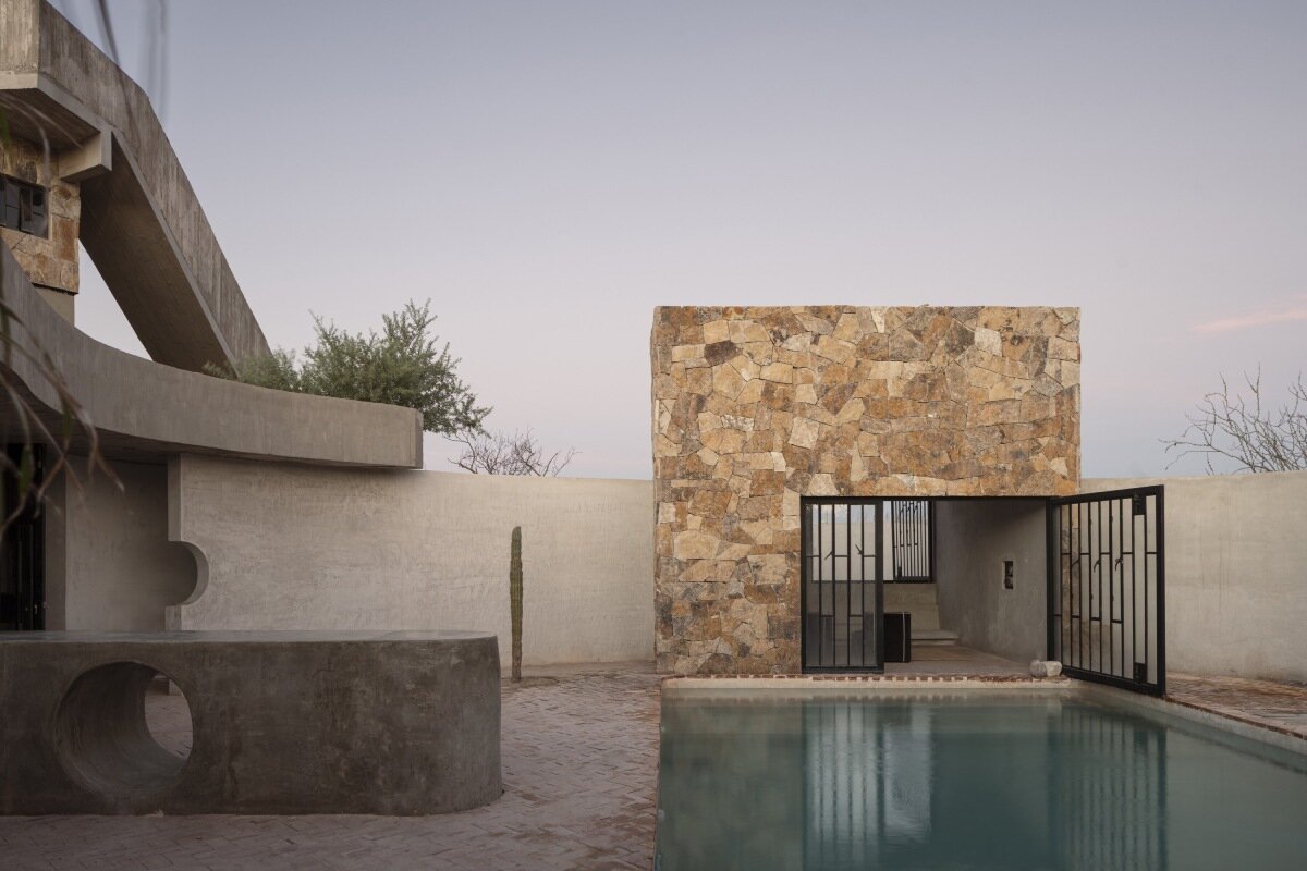 ludwig godefroy's cluster of volumes at casa la paz shape 'a garden with a house' in mexico