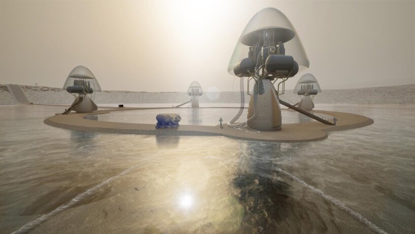 clouds architecture office imagines an underwater merchant city in mars for venice biennale