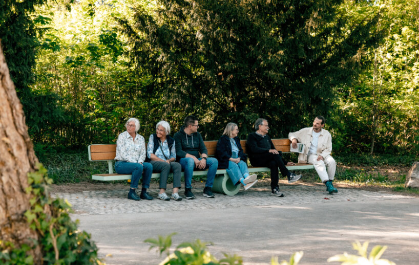 martin binder installs park bench in germany that only works with mutual effort