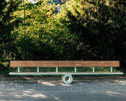 martin binder installs park bench in germany that only works with mutual effort