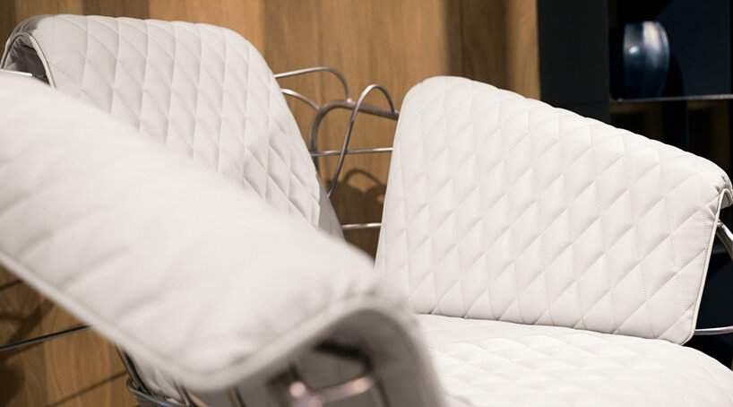 massimiliano & doriana fuksas wrap cantori's dune-inspired samira armchair with eco-leather