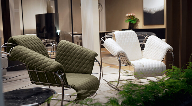 massimiliano & doriana fuksas wrap cantori's dune-inspired samira armchair with eco-leather