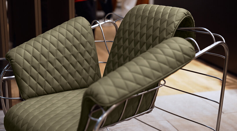 massimiliano & doriana fuksas wrap cantori's dune-inspired samira armchair with eco-leather
