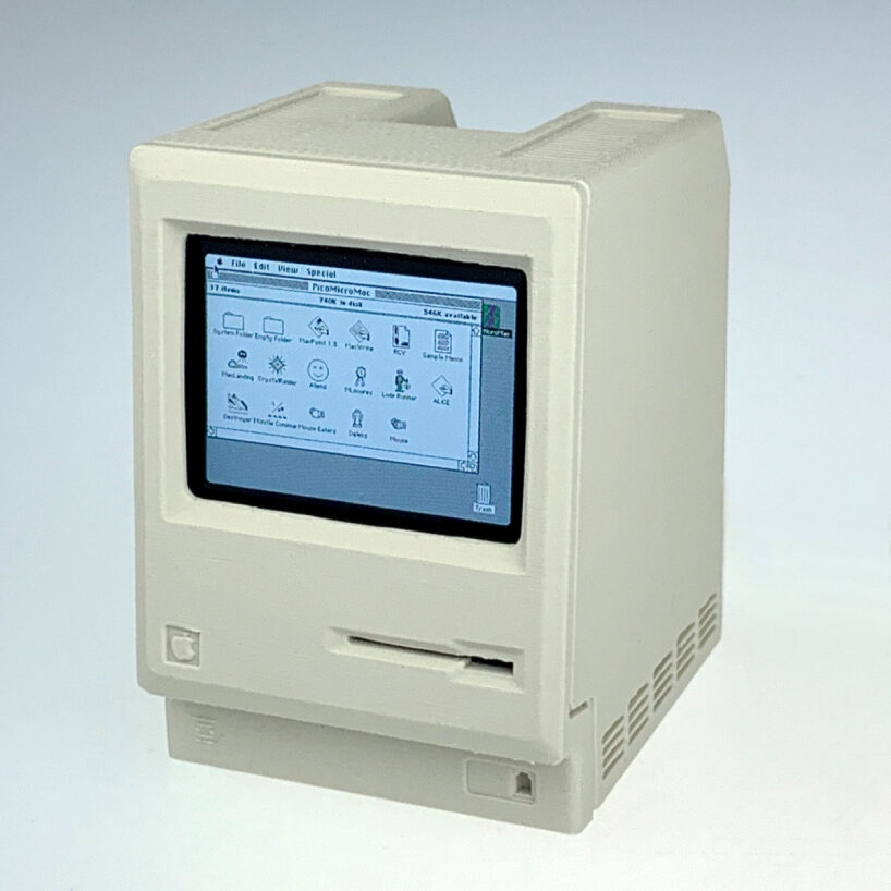functional miniature apple mac