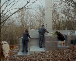carroccera collective's open-air steel house in italian forest reimagines ritualistic living