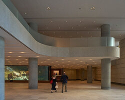 national gallery's sainsbury wing reopens with transparent entrance by selldorf in london