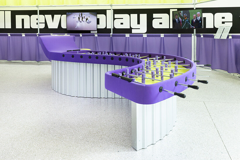 an alternative sports bar within the dutch pavilion rethinks togetherness at venice biennale